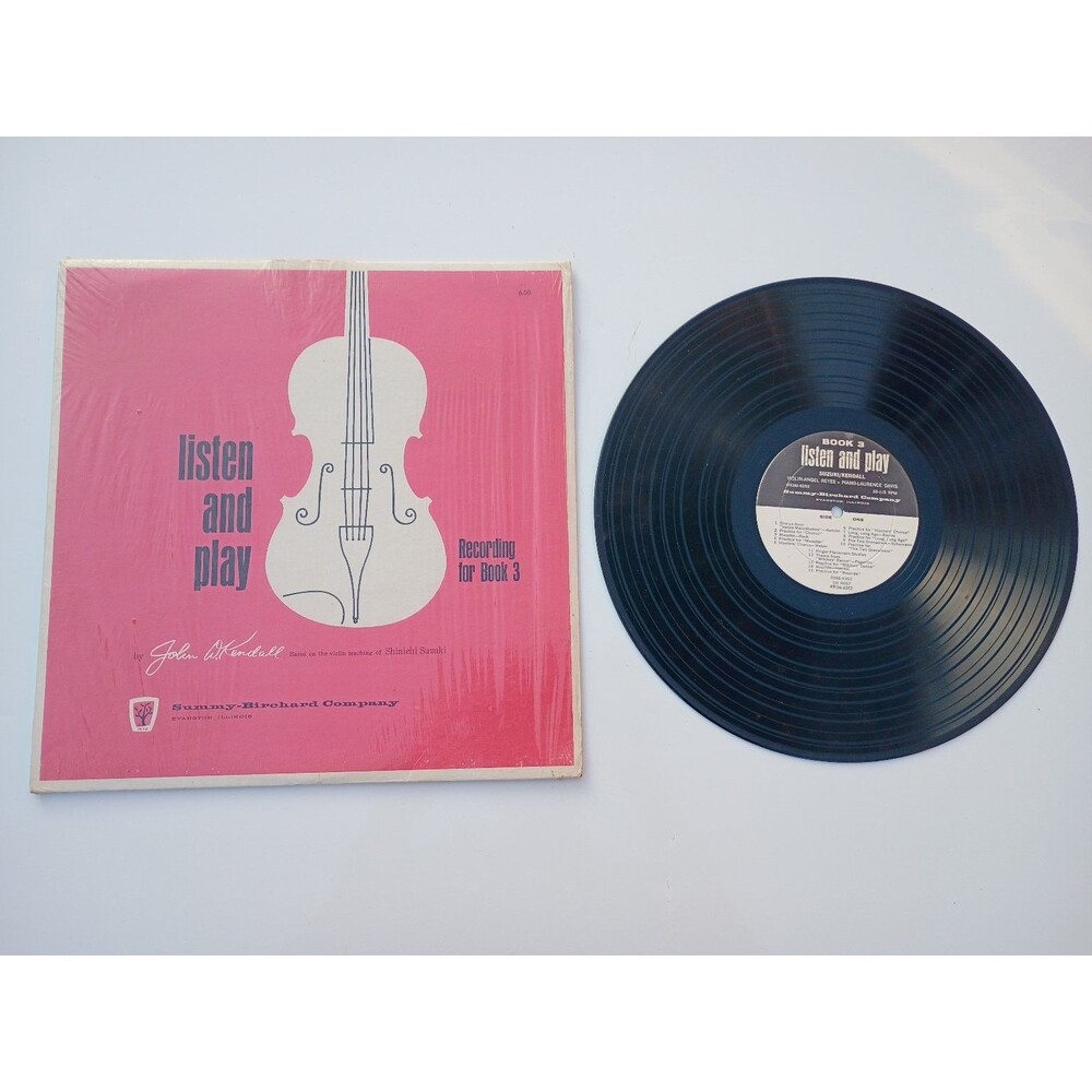 John W. Kendall – Listen and Play Book 3 LP Summy-Birchard Classical 33 RPM